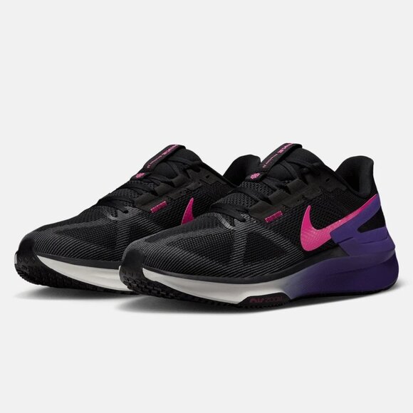 Nike Air Structure 25 – MULTI SIZE Running Shoes Black Purple DJ7883-010 NEW